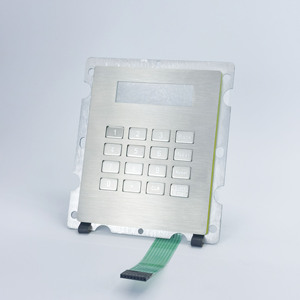 Bàn phím số kim loại công nghiệp với màn hình cho môi trường khắc nghiệt - Product Image 3