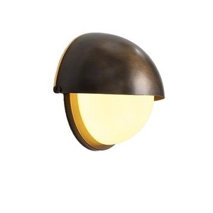 Lámpara de pared de 18cm, LED E27 de cobre, control por interruptor para dormitorio, pasillo, baño, estilo moderno y retro - Product Image 5