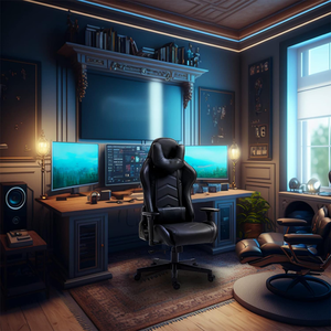 เก้าอี้เกมมิ่ง OEM ขายส่ง รุ่น Ergonomic สีดำ สำหรับสำนักงาน พร้อมที่วางแขน 3 มิติ และฐานไนลอน สำหรับการตั้งค่า<span class=keywords><strong>เกม</strong></span>แบบแข่งขัน - Product Image 2