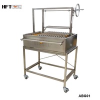 Modèle populaire 2024 Barbecue argentin en briques réfractaires avec grille de cuisson réglable, Grills Gaucho, Barbecue Santa Maria