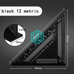 Jauges triangulaires en alliage d'aluminium pour le travail du bois outils de mesure règle d'angle de marqueur de haute précision métrique et impériale - Product Image 6