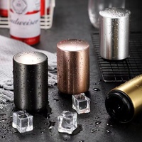 Ouvre-bouteille magnétique en métal, automatique, Push-up, personnalisé, ouvre-bouteille de bière rond en acier inoxydable avec aimant