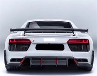 Convient pour 2016-2018 Audi R8 mise à niveau de haute qualité de type P pur fibre de carbone diffuseur arrière lèvre arrière kit corps
