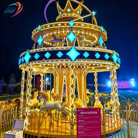 Atracción de Feria: Carrusel de Caballos Personalizado para Exteriores, Equipo de Parque de Atracciones para Niños, Carrusel en Venta