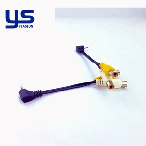 Adaptateur haute fidélité 3,5 mm vers 2 RCA femelle, câble audio court de 1 pied pour ordinateur portable, faisceau de câbles plaqué or de qualité supérieure - Product Image 4