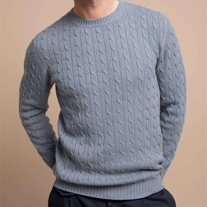 <span class=keywords><strong>Pull</strong></span> en cachemire tricoté <span class=keywords><strong>pour</strong></span> homme, style simple et chaud, personnalisé - Product Image 5