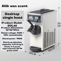 Machine à glaces commerciale à deux saveurs pour les sandwicheries, avec corps en acier inoxydable et système d'économie d'énergie