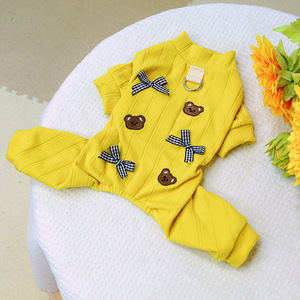 PETCIRCLE Pet Clothes for Spring and Autumn: <b>Cute</b> and Soft Puppy Onesie with Potter <b>Bear</b> - Home Wear - Product Image 5