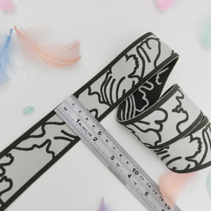 Bande élastique colorée en nylon tissé épais, haute élasticité, avec logo et motif personnalisés en usine, pour sangle de selle et ceinture. - Product Image 4