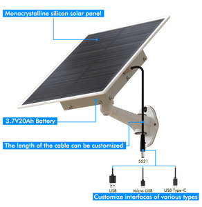 TecDeft <span class=keywords><strong>15W</strong></span> 20ahポータブルミニ充電式家庭用照明ソーラーパワーシステム、小さな家の屋内屋外ソーラー用 - Product Image 3
