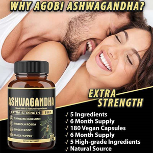 Capsules d'Ashwagandha 5200mg Extra Fortes, 120 Comprimés, Extrait de Racine Biologique pour le Soulagement du Stress, l'Amélioration de l'Humeur et le Soutien Énergétique, Complément Alimentaire - Product Image 3