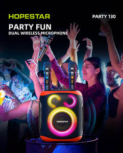 Altavoces Hopestar Party130, Reproductor <span class=keywords><strong>MP3</strong></span> de 120W de Alta Potencia, Luz Rítmica RGB, Micrófono Inalámbrico Portátil - Product Image 3