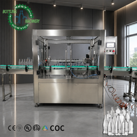 Machine de rinçage de bouteilles en ligne à rinçage rapide 1000-3000 bouteilles/heure, 4, 6, 8, 10, 12 têtes, lavage inversé des bouteilles pour ligne de remplissage