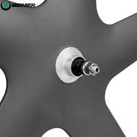 Roues de vélo de piste à frein sur jante pour jantes de 23 mm de largeur, roue en carbone 700c, largeur de ligne de frein de 14 mm, 5 rayons, roues de vélo à pignon fixe
