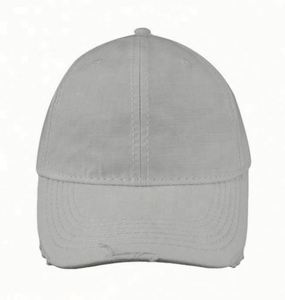 Vintage White Cotton Baseball Cap Custom Dad <b>Hats</b> with Embroidered Letters and Metal Buckle Back Closure Custom Logo - Product Image 4
