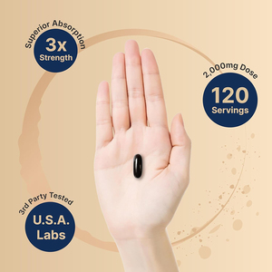 Les gélules d'huile de krill et d'astaxanthine de haute qualité favorisent la santé immunitaire, de la peau, des yeux, du cerveau, des articulations, des os et des ongles. - Product Image 2