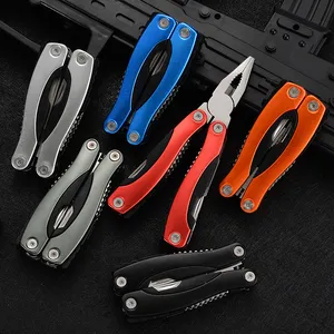 Benutzer definierte Geschenke 10 in1 Kombination Multifunktion zange Outdoor Camping Survival Essential Klapp zange mit Messer