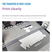 Impresora DTF A3 A4 con Circulación de Tinta Blanca, Transferencia Térmica XP600, Impresión Directa a Película, Máquina de Impresión de Camisetas y Prendas Textiles con Alimentador de Rollo