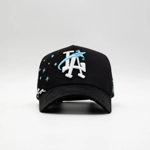Casquettes <span class=keywords><strong>de</strong></span> baseball snapback en daim à 5 panneaux <span class=keywords><strong>de</strong></span> haute qualité 31 Hats X Backpack Boyz pour hommes, vente en gros avec logo brodé Thirty One Hats - Product Image 2