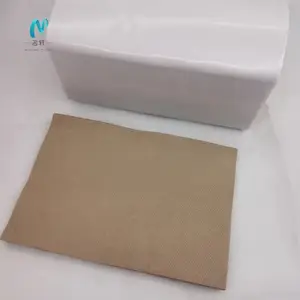 100% Recycled Brown Small Inter Fold Paper Napkins For Dispenser 1*19gsm 250pcs/24bags