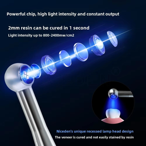 <span class=keywords><strong>Lampe</strong></span> de photopolymérisation dentaire électrique <span class=keywords><strong>à</strong></span> durcissement rapide en 1 seconde, résistante aux chutes, durable, pour composites et obturations - Product Image 4