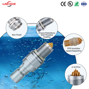 موصل كهربائي مخصص تحت الماء من سلسلة W الدائرية الصغيرة بـ 2-32 سن، كابل IP68 اختياري من الفولاذ المقاوم للصدأ للاستخدام تحت البحر - Product Image 5