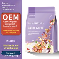 Granola aux fruits et yaourt en gros, sachet de 400g, petit-déjeuner instantané, flocons d'avoine, approvisionnement en vrac