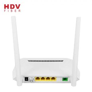 FTTH解决方案4端口1GE + 3FE + CATV双模Gepon Wifi Onu 2天线Xpon Ont