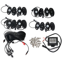 Luz led de roca decorativa para Chasis de coche, 8 Pods, multicolor, Ultra ancho, novedad