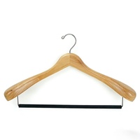 Cintres en bois d'érable de haute qualité, personnalisés pour costumes et manteaux masculins, cintres de luxe floqués pour magasins de vêtements et armoires, durables