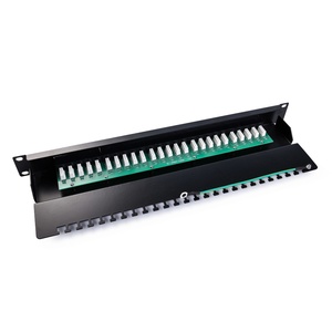 Panneau de brassage téléphonique RJ11 Cat3 25/50 ports conforme TIA/EIA, 1U 19 pouces, pour infrastructure de réseau vocal d'entreprise - Product Image 3