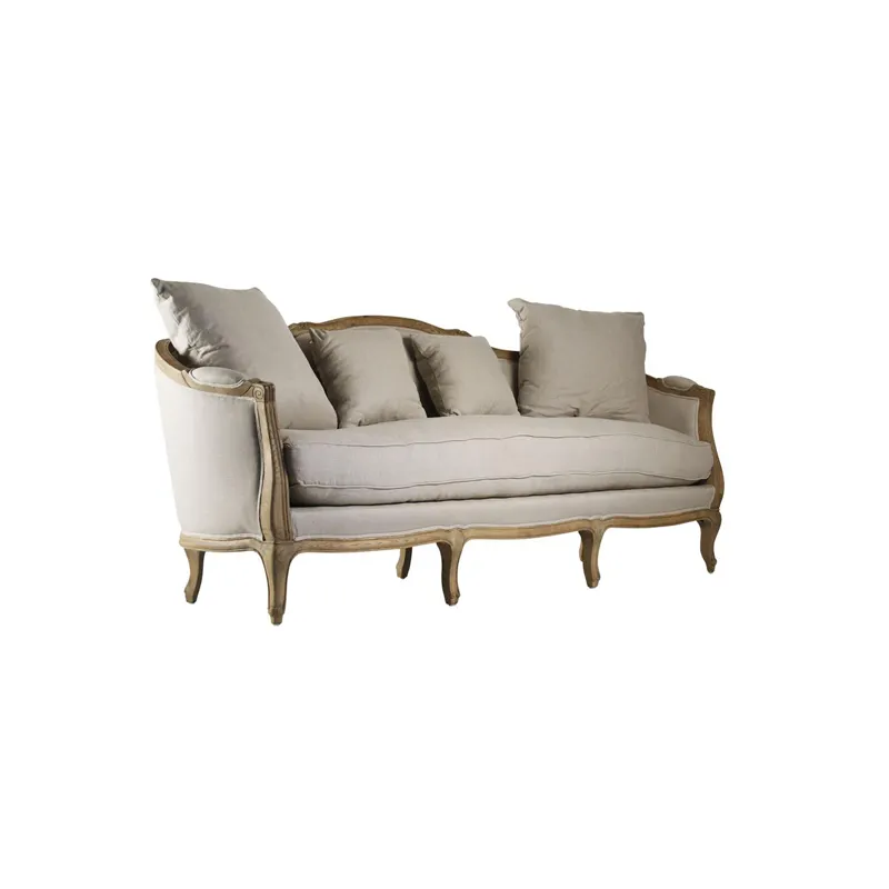 French country natural style top quality wedding event rental funiture sofa home antique
