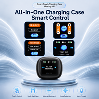 Audífonos recargables LingDong de 32 canales con batería de iones de litio, diseño abierto para personas mayores, con control táctil, carga rápida y estuche de carga, fáciles de usar.
