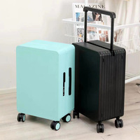 Valise trolley rigide pour PC, design emboîtable, 20, 24, 26 pouces, cadre en aluminium, 4 roues pivotantes, serrure TSA intégrée, bagage cabine