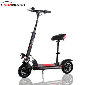 Scooter SUNNIGOO ES-N3 avec batterie au lithium, pneus, autonomie de 45-55 km, freins à disque avant et arrière, noir, 5-5,5 heures d'autonomie, pneus, E-scooter - Product Image 5