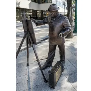 Individuelle OEM beliebte Schuldekoration Bronze künstler moderne Outdoor-Statue Großhandel