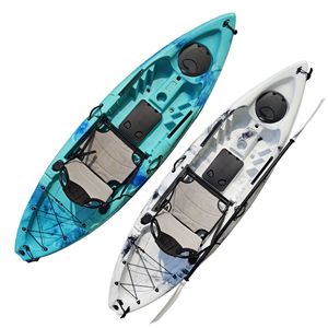 <span class=keywords><strong>Kayak</strong></span> de plástico HDPE para una sola persona de 10 pies con plataforma de asiento de aluminio, bote para pesca en Río, se puede equipar con buscador de peces - Product Image 3