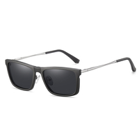 Lunettes de conduite polarisées anti-lumière bleue UV400 avec clip à ressort en métal rectangulaire Partagas pour hommes