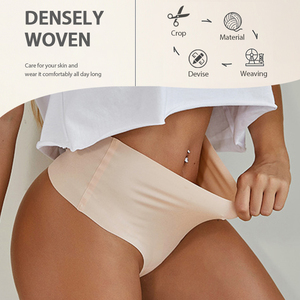 <span class=keywords><strong>Perizoma</strong></span> per Bikini da donna con Logo personalizzato senza cuciture in cotone elasticizzato - Product Image 3