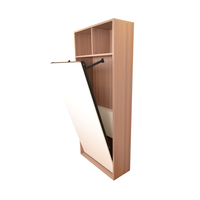 Meubles de chambre à coucher au design moderne recommandés, lit escamotable à télécommande électronique, lit mural en métal, taille unique, autres avec armoire