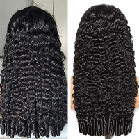 Perruque en cheveux humains vierges bruts bouclés de type pixie birman avec alignement des cuticules, disponible en dentelle HD 13x4 et 13x6, design sans colle