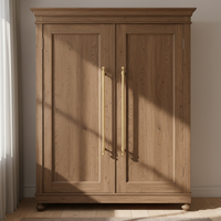Poignées en laiton sur mesure pour portail antique et porte principale