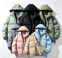Nouvelle veste matelassée unie automne-hiver 2026 pour femmes et hommes, style coréen tendance, coupe ample, épaisse, décontractée, pour couple