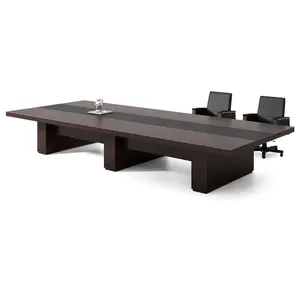 Table de réunion moderne de qualité supérieure, mobilier de bureau, en bois massif