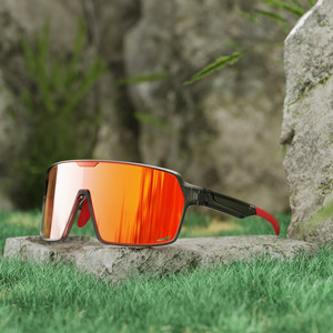 Lunettes de cyclisme unisexes Flowerfour Professional Full-frame TR90, anti-vent, anti-UV, pour activités de plein air, baseball, randonnée - Product Image 1