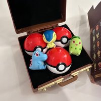 Vente en gros Funism 30ème Anniversaire First Partners Blind Box Figurine Mignonne Miniature Pokeball Set Décoration de Bureau Jouet Mystère à Collectionner