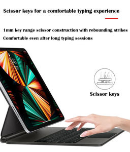 Clavier Magique Détachable avec Rétroéclairage RVB, Support en Alliage d'Aluminium, Disposition des Touches Personnalisée pour iPad Pro 11 et iPad Air 5 - Product Image 2