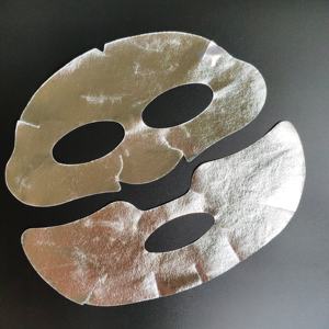 Silver foil <strong>facial</strong> <strong>mask</strong> dry <strong>cloth</strong> cotton for face <strong>mask</strong> sheet paper raw material fabric skin care <strong>facial</strong> <strong>mask</strong> sheet - Product Image 4