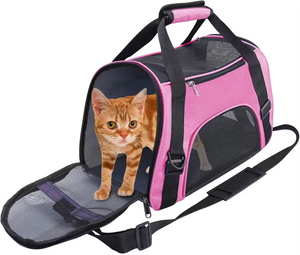 Breathable Fashion Mesh Designer Foldable Animal Pet Dog <b>Cat</b> Travel Carrier Bag - Product Image 1