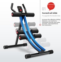 Máquina Portátil para Abdominales con Marco de Acero, Rodamientos Silenciosos, Dispositivo para Quemar Grasa y Tonificar la Cintura